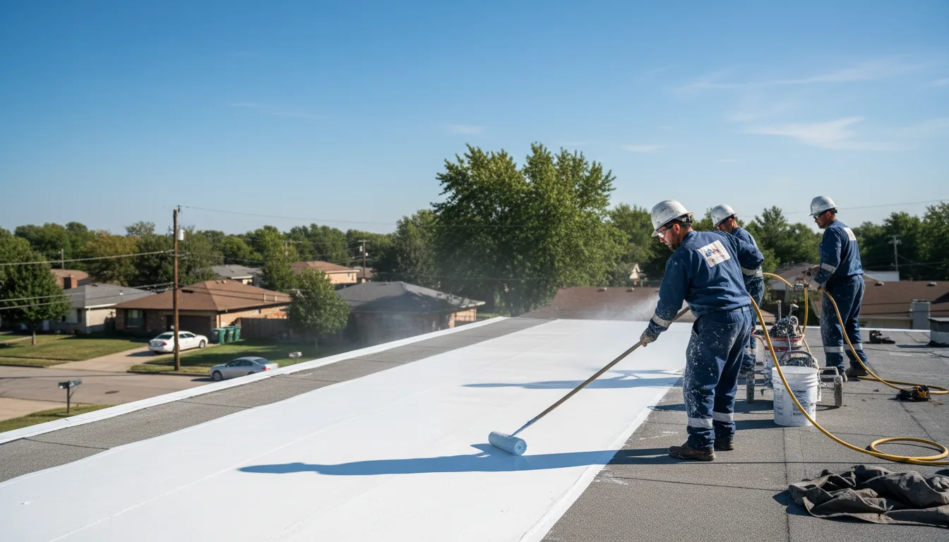 Commercial roof coating in North Kingsville, OH near me
